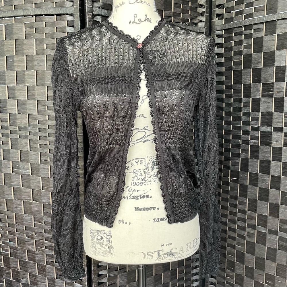 Luca Luca by Luca Orlandi NWOT Crochet Knit Cardigan